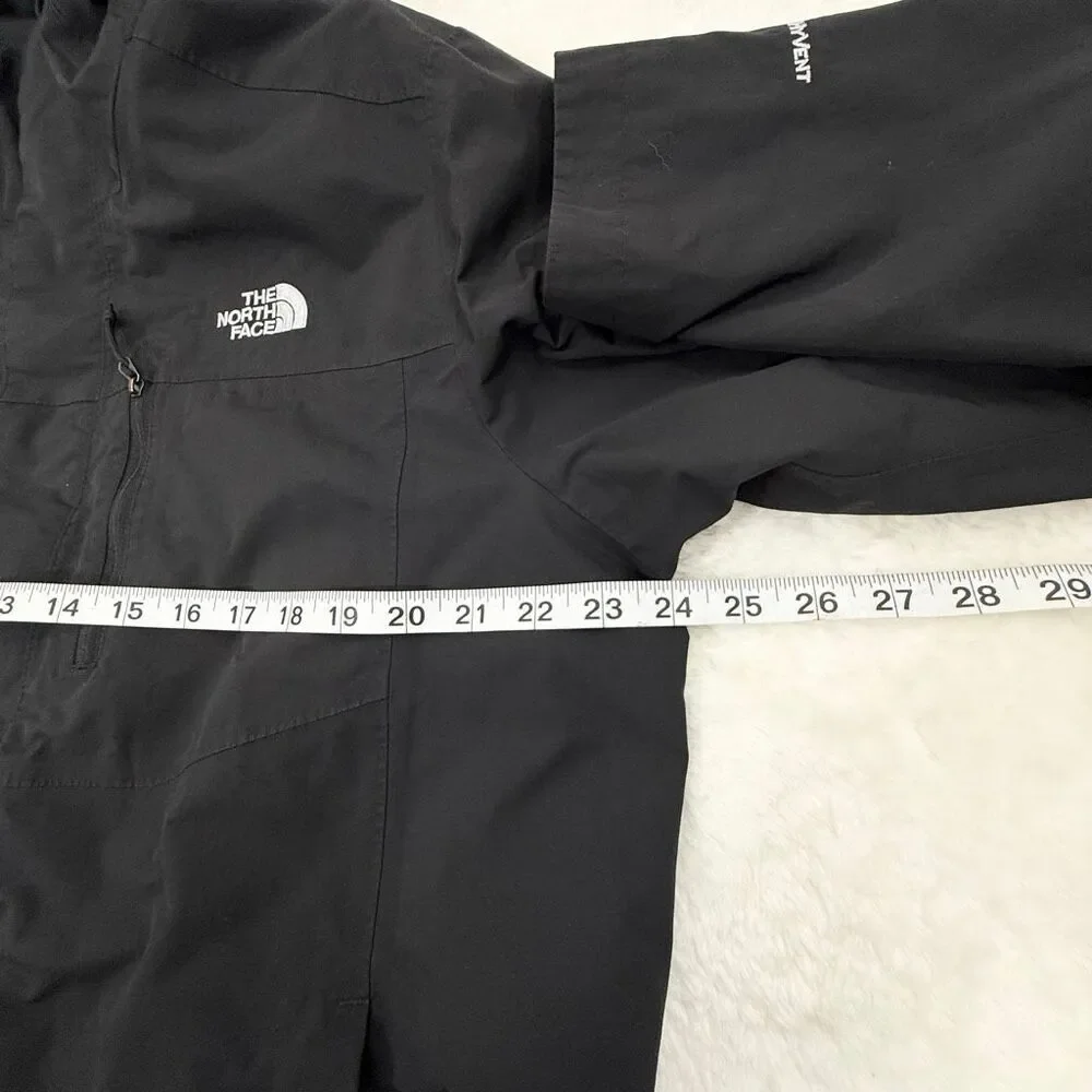 The North Face Quest Rain Wind Black Jacket Adjustable Zip Up Men’s US Size L